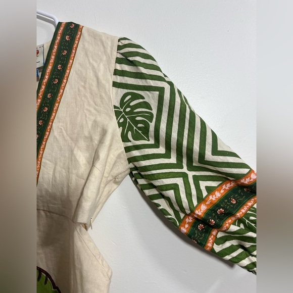 Farm Rio x Anthropologie Palm V-Neck Midi Dress - Picture 8 of 11